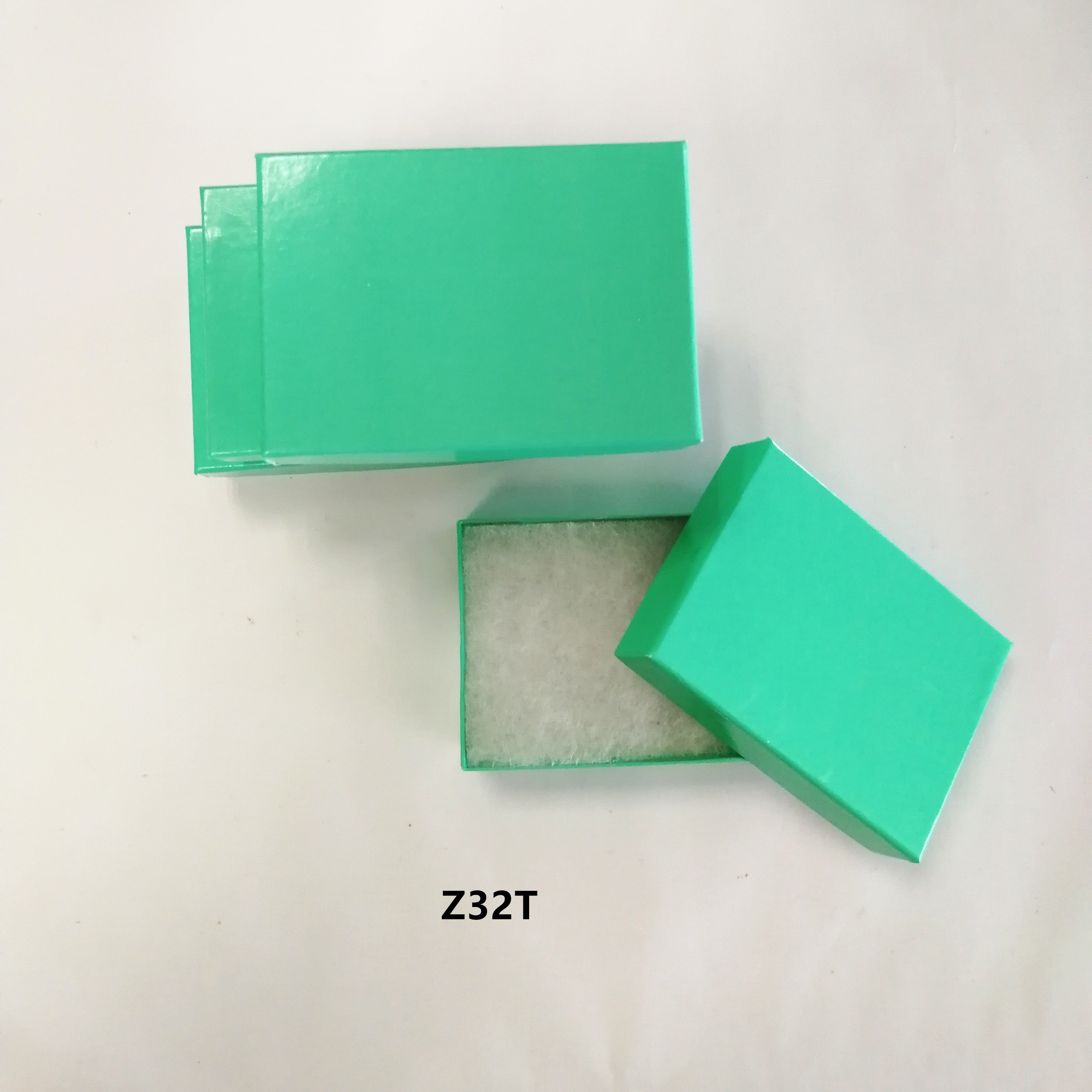 #32 Teal Green cotton filled paper box